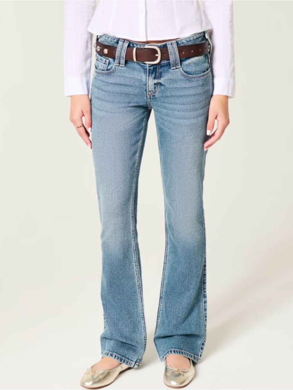 Hollister Light Blue Boot cut Low Rise NWT